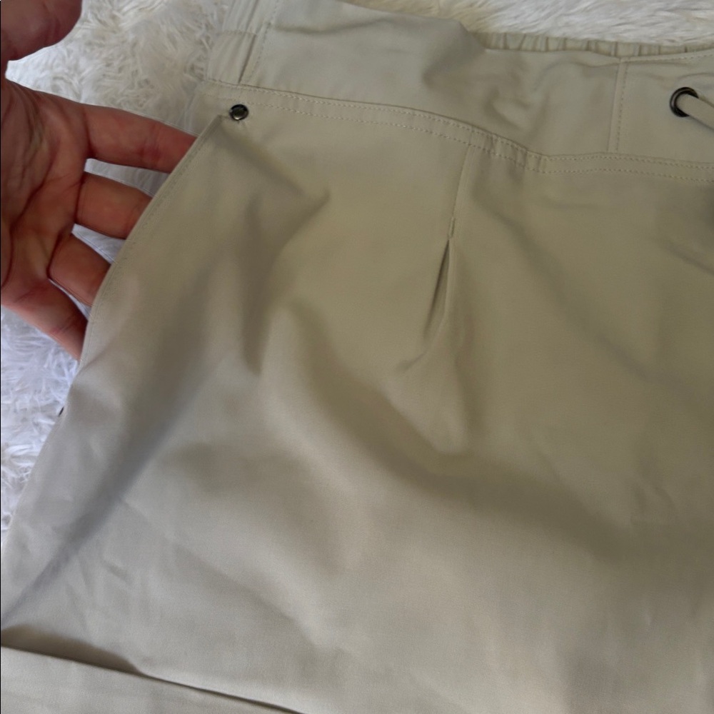 NWT Mondetta Tie Front Pull On Shorts In Oyster Mushroom Size XL - Picture 7 of 15